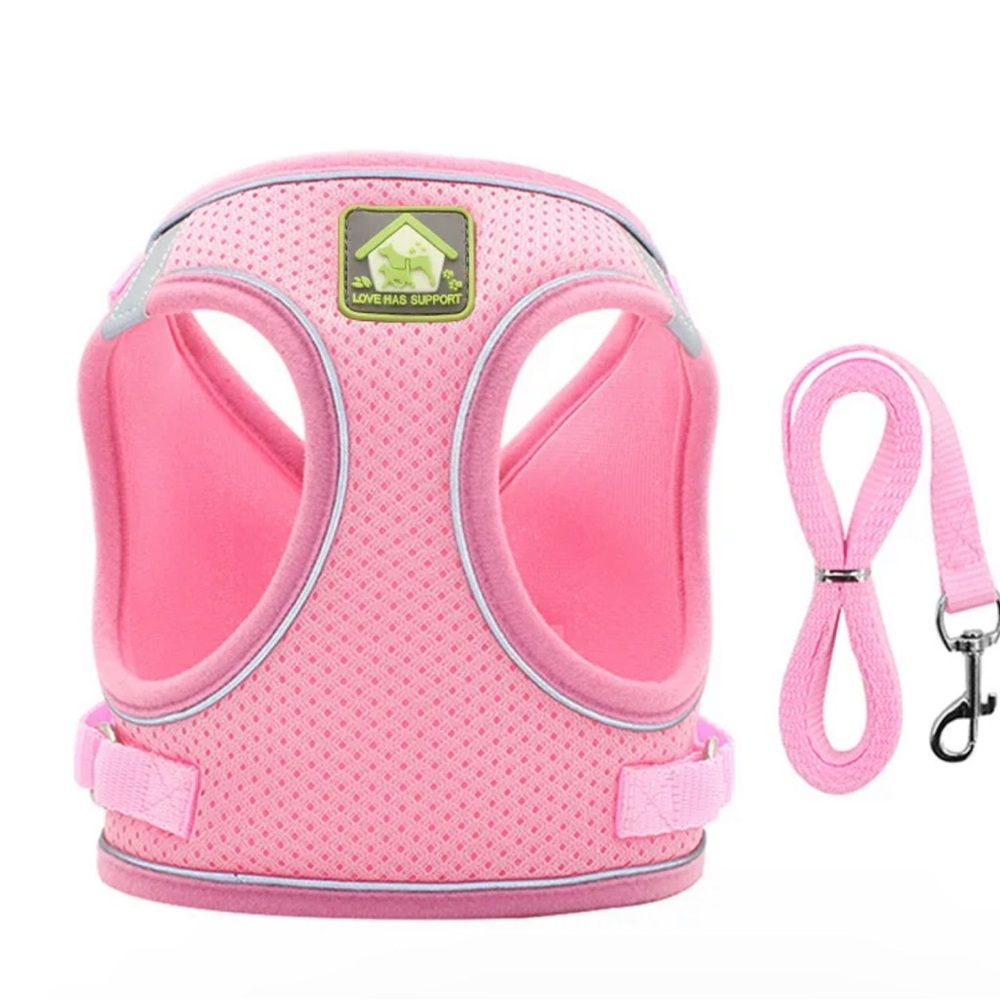 Reflective Pet Harness And Leash Set For Dog & Cat